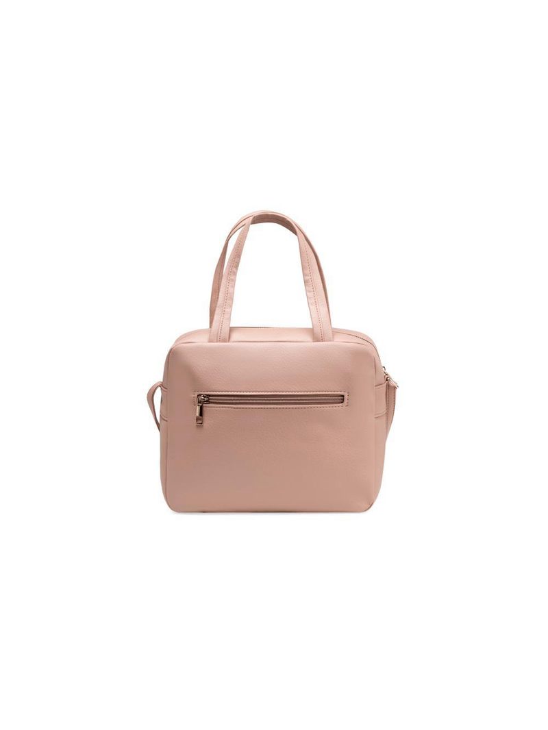 Bolsa feminina mini baú rebite nude