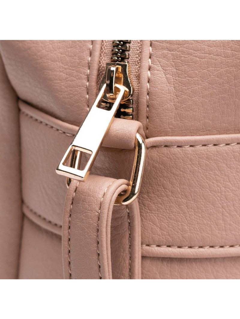 Bolsa feminina mini baú rebite nude