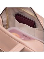 Bolsa feminina mini baú rebite nude