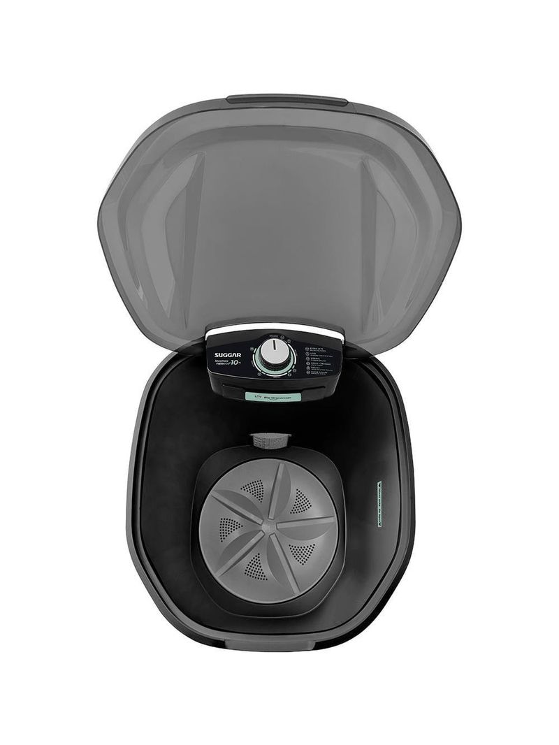 Lavadora suggar neo eco 10kg 6 programas de lavagem 450w preto