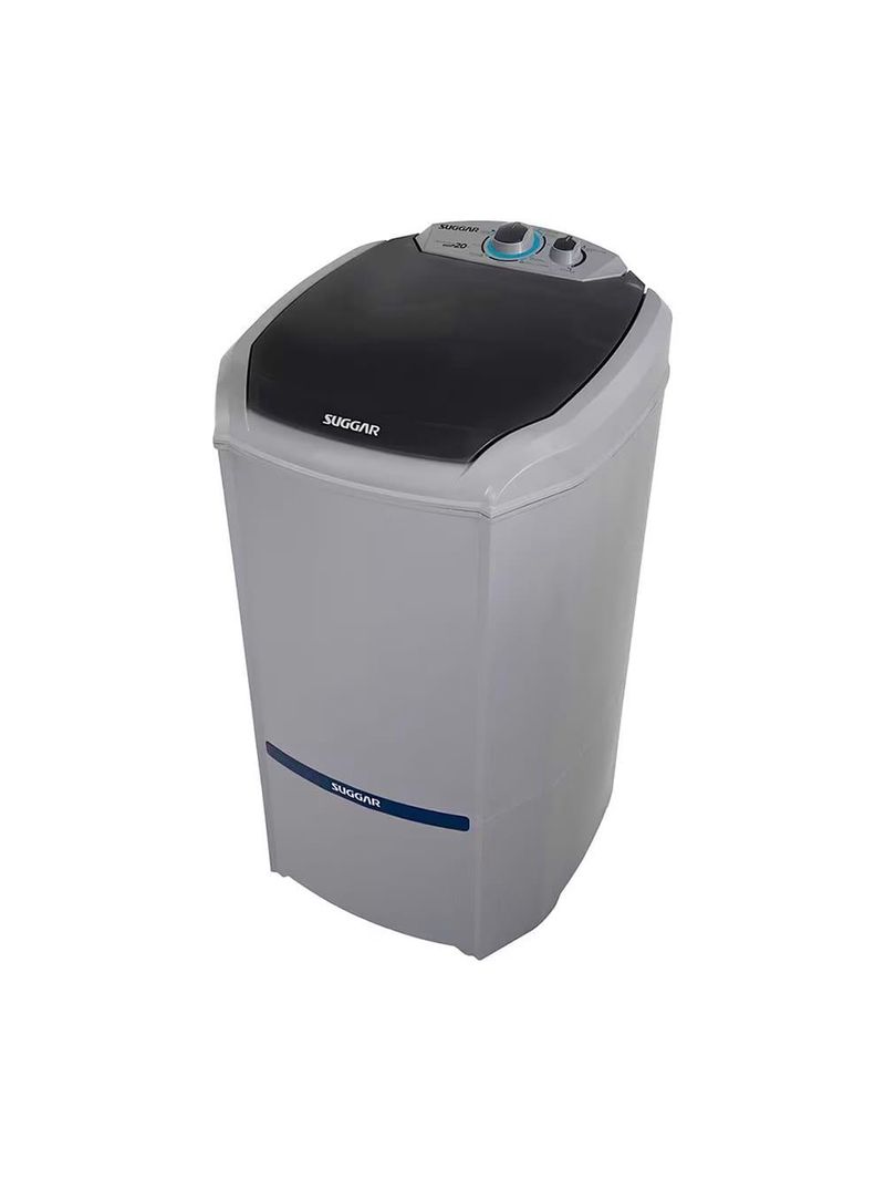 Tanquinho de roupas 20kg suggar lavamax eco le2001/2002pr com 6 programas de lavagem – prata