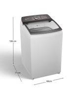 Lavadora de Roupas Brastemp BWK13AB – Branca | 13kg | Ciclo Tira Manchas Advanced | Ciclo Antibolinha