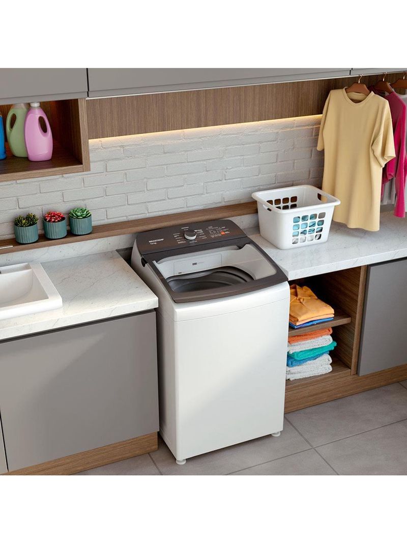 Lavadora de Roupas Brastemp BWK13AB – Branca | 13kg | Ciclo Tira Manchas Advanced | Ciclo Antibolinha