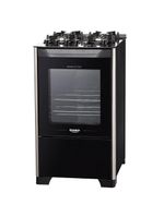 Fogão dako 4 bocas magister mesa de vidro acendimento automático bivolt preto