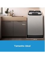 Lavadora de roupas midea wave agitator 15kg ma512w150a com timer digital, filtro de fiapos, função perfume+ e sistema power mix dispenser – branca