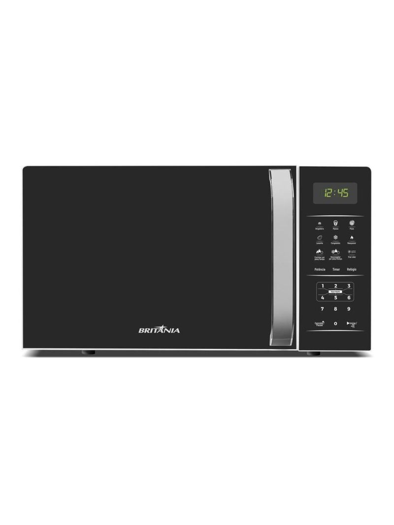 Micro-ondas britânia bmo23 20l limpa fácil 1100w preto/branco