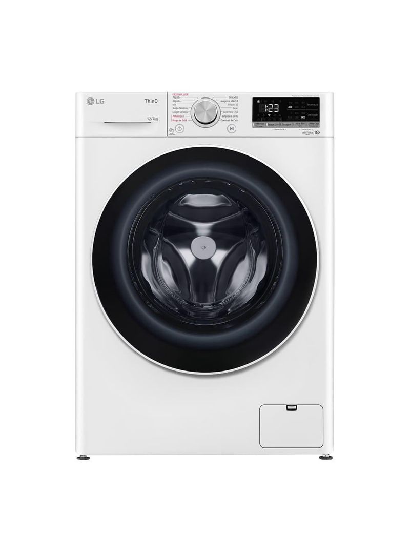 Lava e Seca LG 12kg/7kg Smart VC4 com Inteligência Artificial AI DD™ – CV5012WC4 | Branca