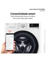 Lava e Seca LG 12kg/7kg Smart VC4 com Inteligência Artificial AI DD™ – CV5012WC4 | Branca