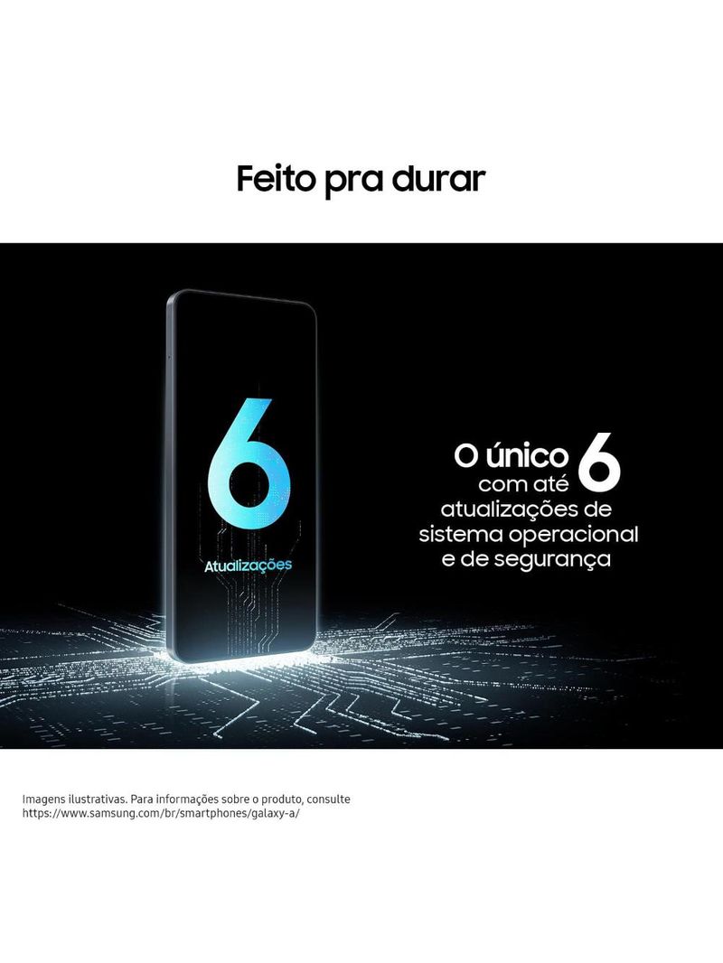 Celular samsung galaxy a17 4g tela 67" 256gb super amoled câmera tripla 50mp preto