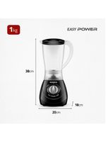 Liquidificador mondial power l-550 1,9l 550w 2 velocidades pulsar preto