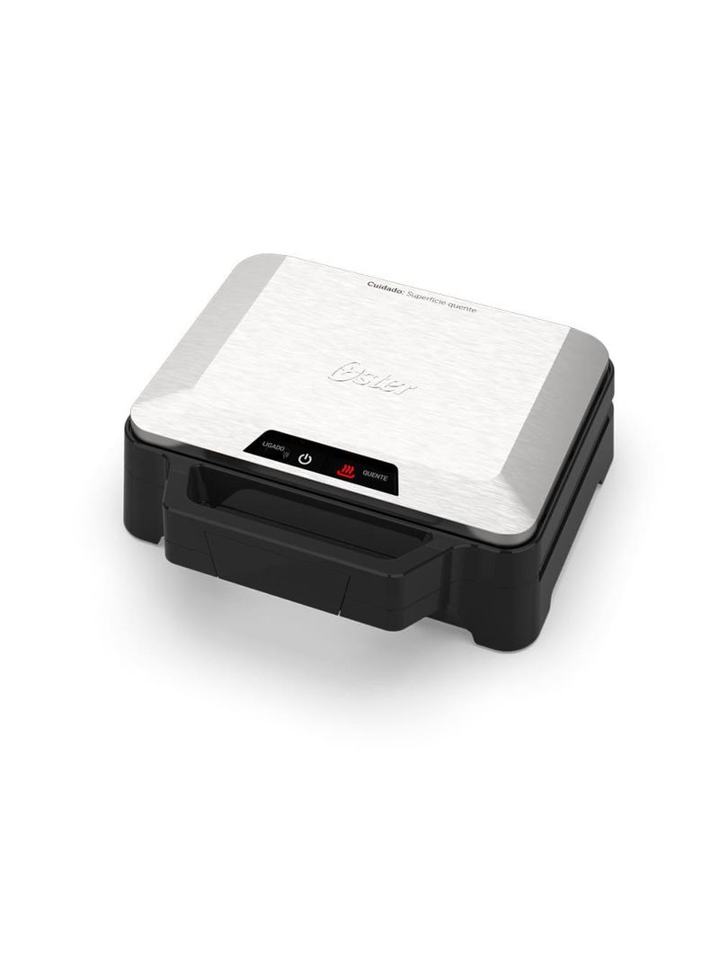 Sanduicheira oster osan500 1000w chapas antiaderentes alça isotérmica porta-fio inox