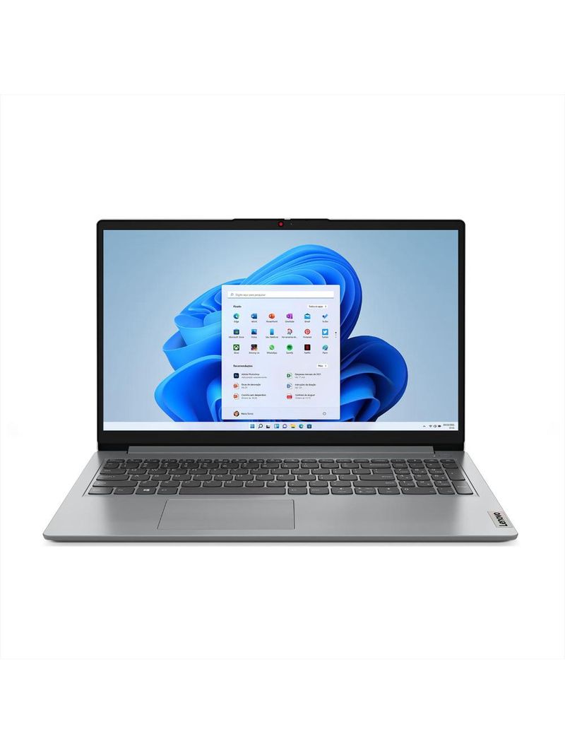 Notebook lenovo intel core i3 13º geração 8gb ram 256gb ssd tela 15,6" windows 11 - ideapad 1