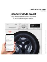 Lava e seca lg 14kg/8kg smart vc4 com inteligência artificial ai dd™ cv5014wc4 - branca
