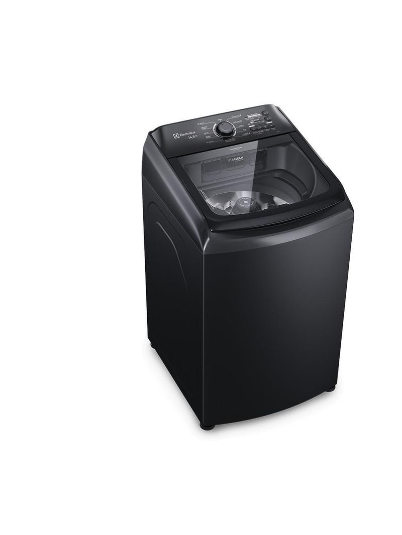 Lavadora de roupas electrolux efficient lep15 14,5kg com cesto inox, ultra filter e tecnologia jet&clean - preta