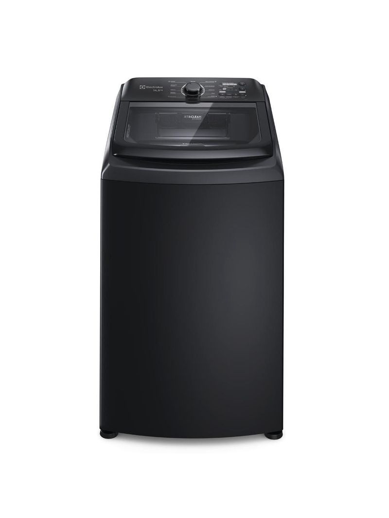 Lavadora de roupas electrolux efficient lep15 14,5kg com cesto inox, ultra filter e tecnologia jet&clean - preta