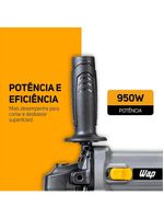 Esmerilhadeira angular 5" wap wf es01 950w - cinza/amarelo