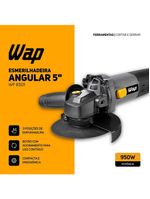 Esmerilhadeira angular 5" wap wf es01 950w - cinza/amarelo