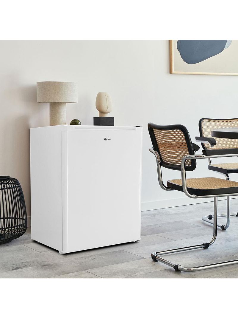 Frigobar philco pfg85b com controle de temperatura e porta reversível – branco