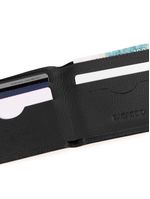 Carteira masculina de couro basica bond preta