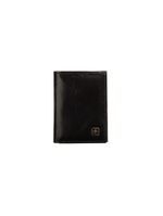 Carteira masculina de couro suissewin pequena preto