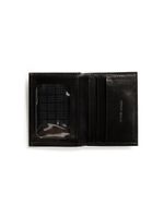 Carteira masculina de couro suissewin pequena preto