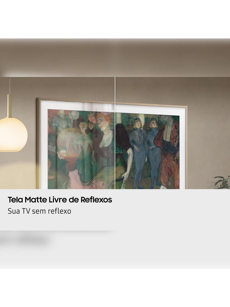 Smart tv 43” qled 4k samsung qn43ls03fagxzd the frame vision ai 2025 modo arte antirreflexo