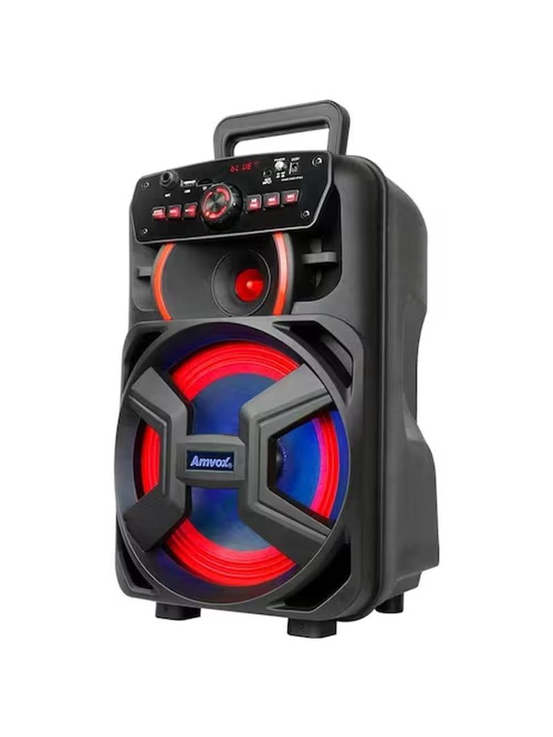 Caixa de som amvox aca221 gigante ii 220w bluetooth rádio fm preta