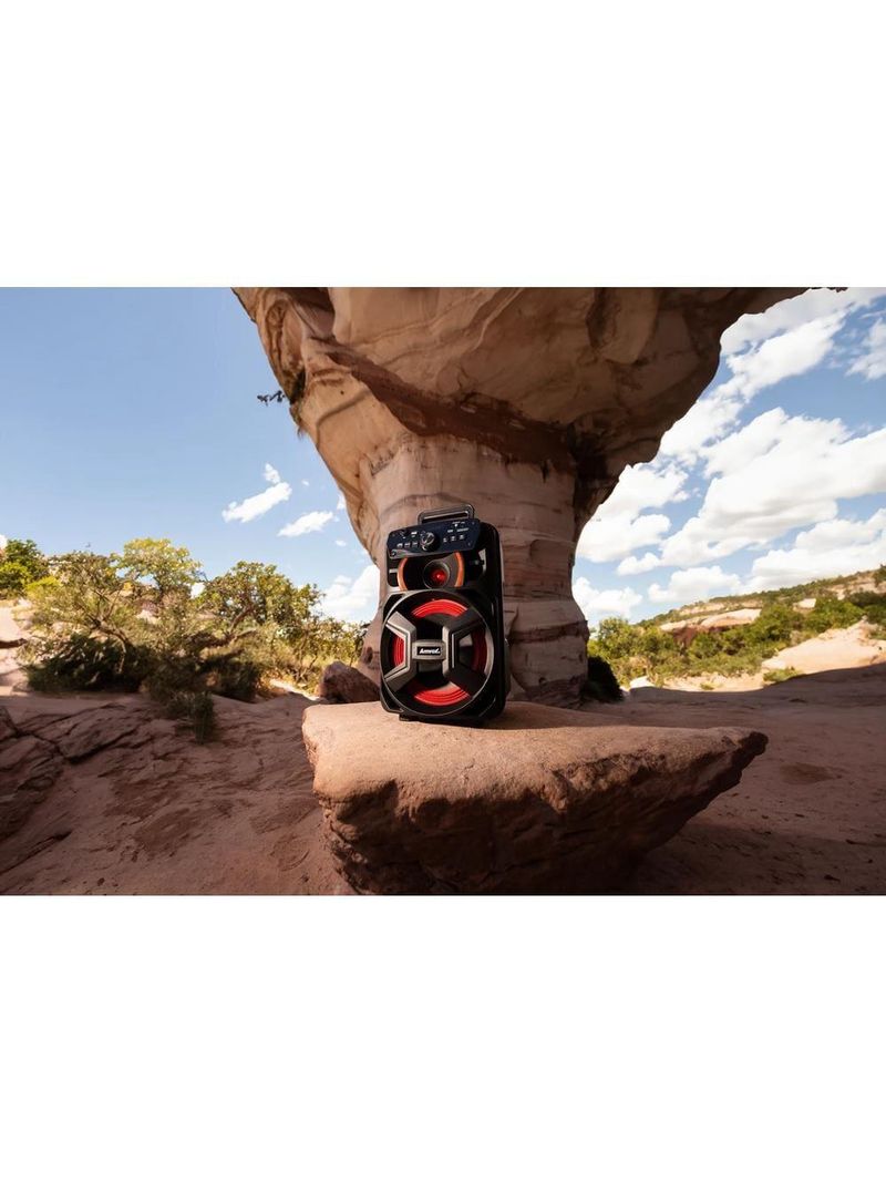 Caixa de som amvox aca221 gigante ii 220w bluetooth rádio fm preta