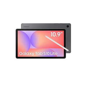 Tablet samsung galaxy s10 lite 10.9" android 15 128gb exynos 1380 wi-fi 8mp caneta s pen capa protetora cinza