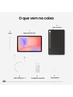 Tablet samsung galaxy s10 lite 109" android 15 128gb exynos 1380 wi-fi 8mp caneta s pen capa protetora cinza