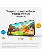 Celular samsung galaxy a56 tela super amoled 67" 128gb 5g câmera tripla até 50mp vídeo hdr e recursos ai verde