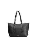 Bolsa feminina grande tote com alça alongada preta