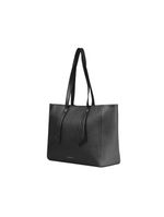 Bolsa feminina grande tote com alça alongada preta