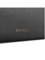 Bolsa feminina grande tote com alça alongada preta