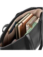 Bolsa feminina grande tote com alça alongada preta