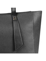 Bolsa feminina grande tote com alça alongada preta