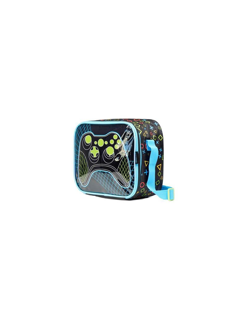 Lancheira térmica masculina video game preta