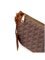 Bolsa transversal feminina pequena monograma bg marrom