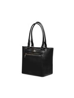 Bolsa de ombro feminina tote torniquete preta