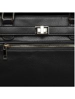 Bolsa de ombro feminina tote torniquete preta