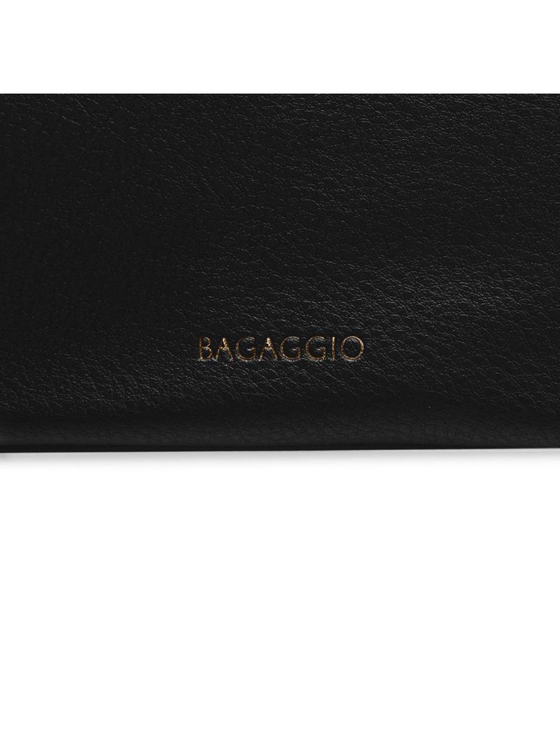 Bolsa de ombro feminina tote torniquete preta