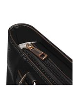 Bolsa de ombro feminina tote torniquete preta