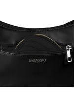 Bolsa feminina pequena baguette matelassê preta