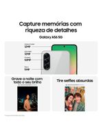 Smartphone samsung galaxy a56 5g rosa 256gb 8gb ram, câmera tripla até 50mp, tela super amoled 67", ip67, nfc, vídeo hdr e recursos ai