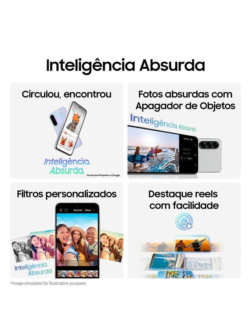 Smartphone samsung galaxy a56 5g rosa 256gb 8gb ram, câmera tripla até 50mp, tela super amoled 67", ip67, nfc, vídeo hdr e recursos ai