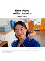 Smartphone samsung galaxy a56 5g rosa 256gb 8gb ram, câmera tripla até 50mp, tela super amoled 67", ip67, nfc, vídeo hdr e recursos ai