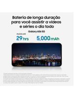 Smartphone samsung galaxy a56 5g rosa 256gb 8gb ram, câmera tripla até 50mp, tela super amoled 67", ip67, nfc, vídeo hdr e recursos ai