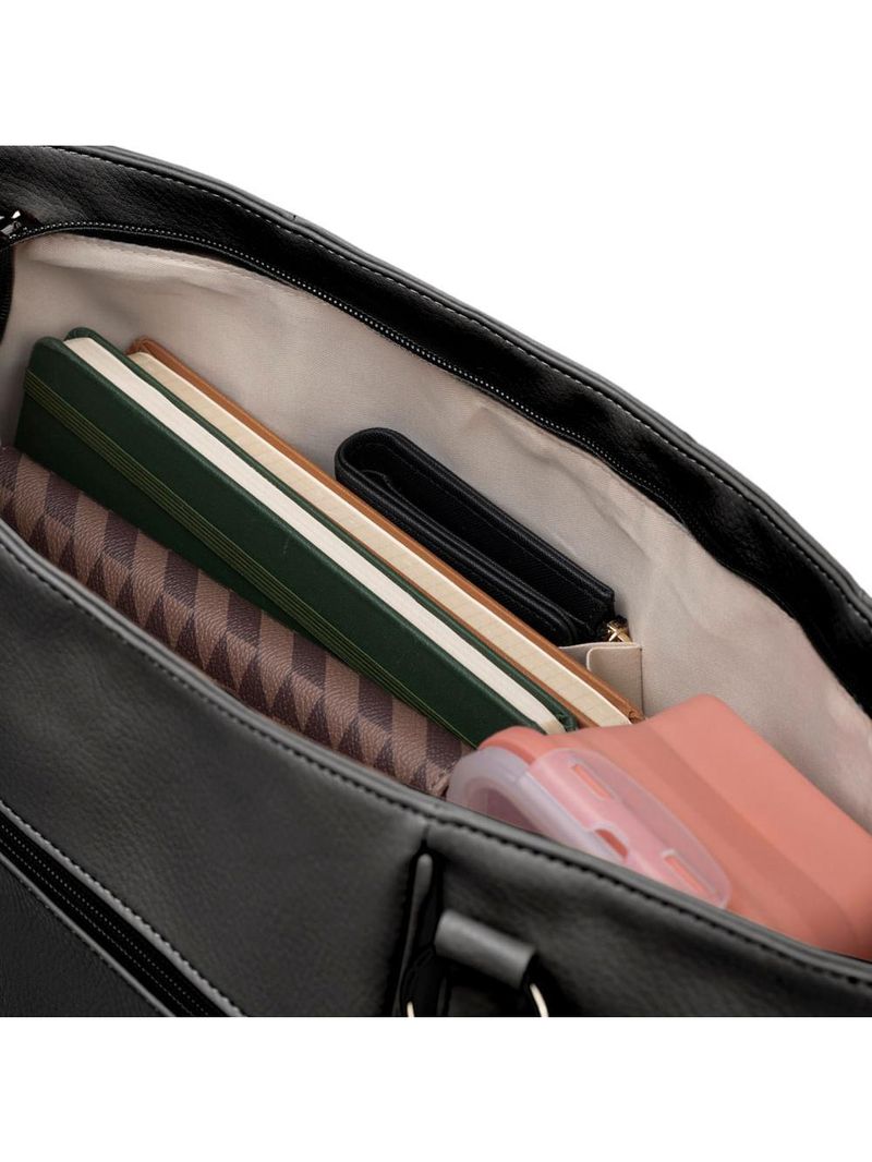 Bolsa feminina tote rebite preta