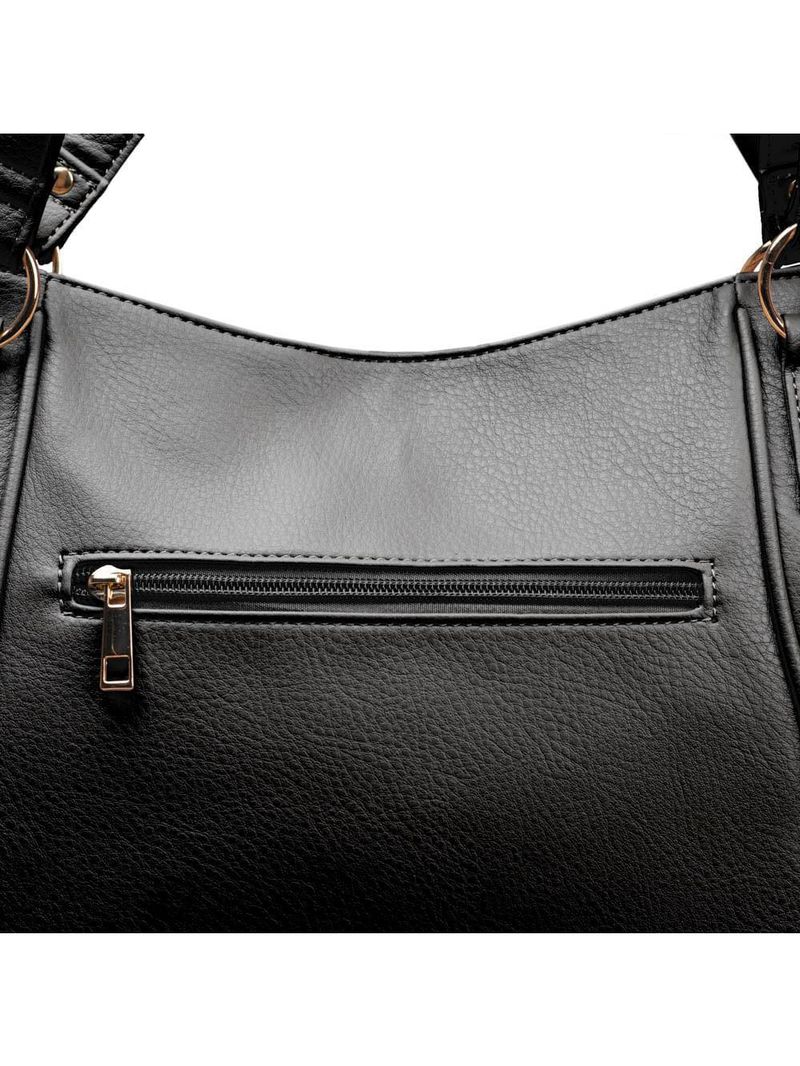 Bolsa feminina tote rebite preta