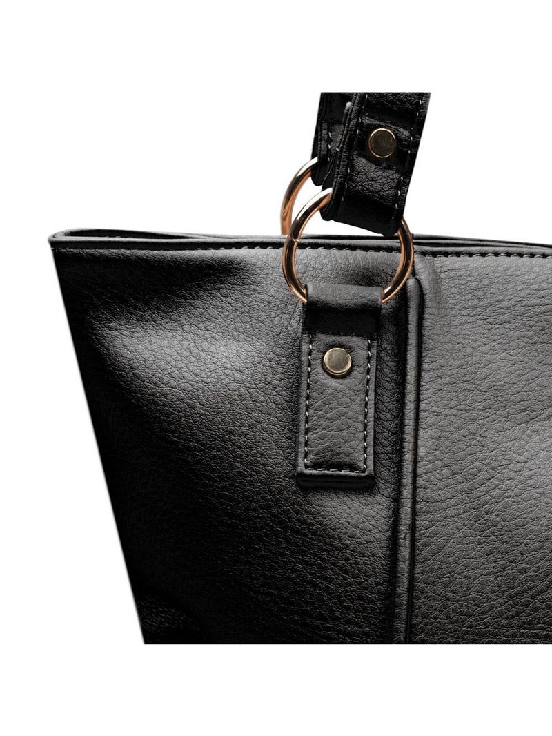 Bolsa feminina tote rebite preta